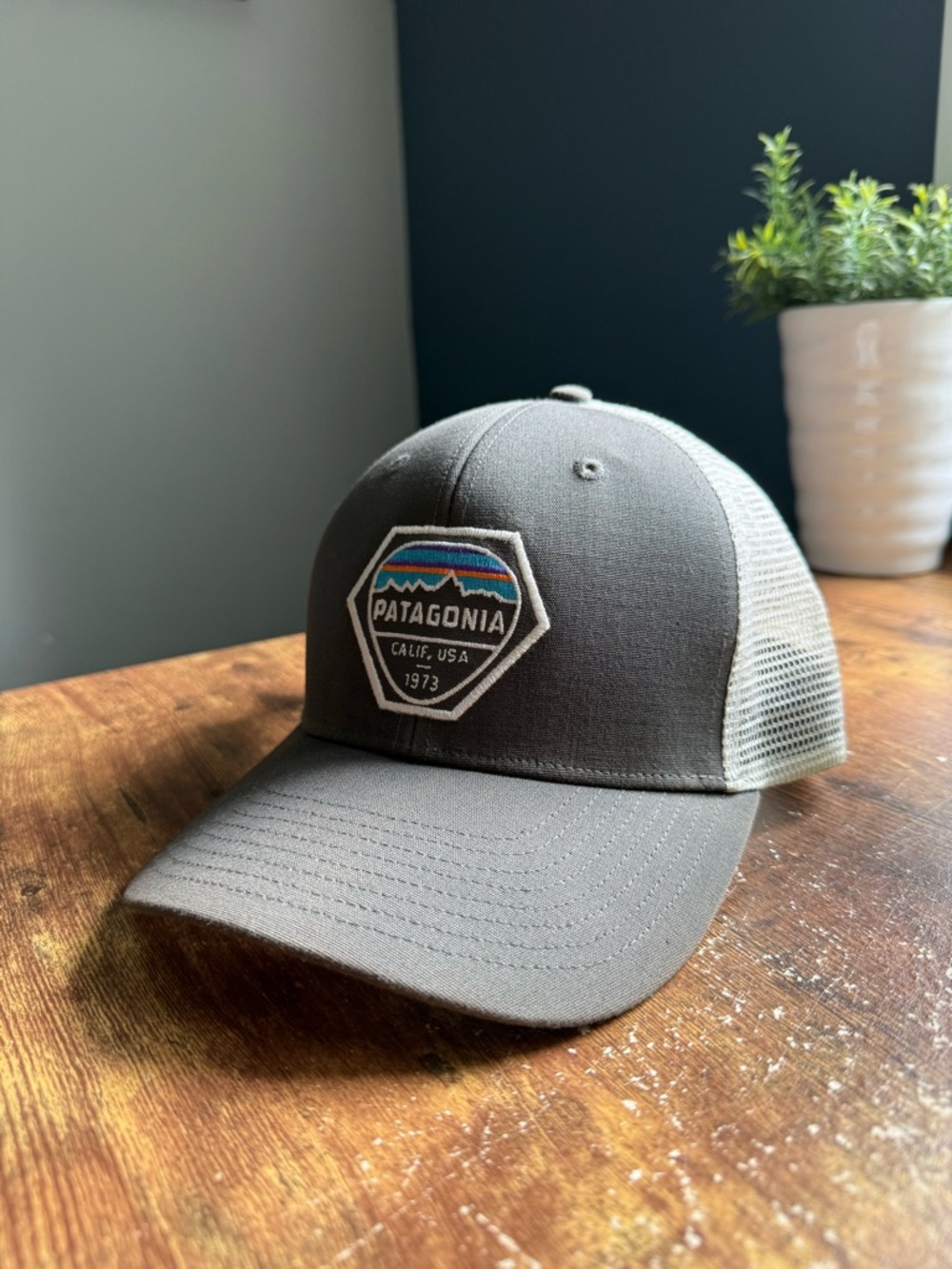 Patagonia Trucker Cap Hat SnapBack California Outdoors Hiking Fishing Performanc